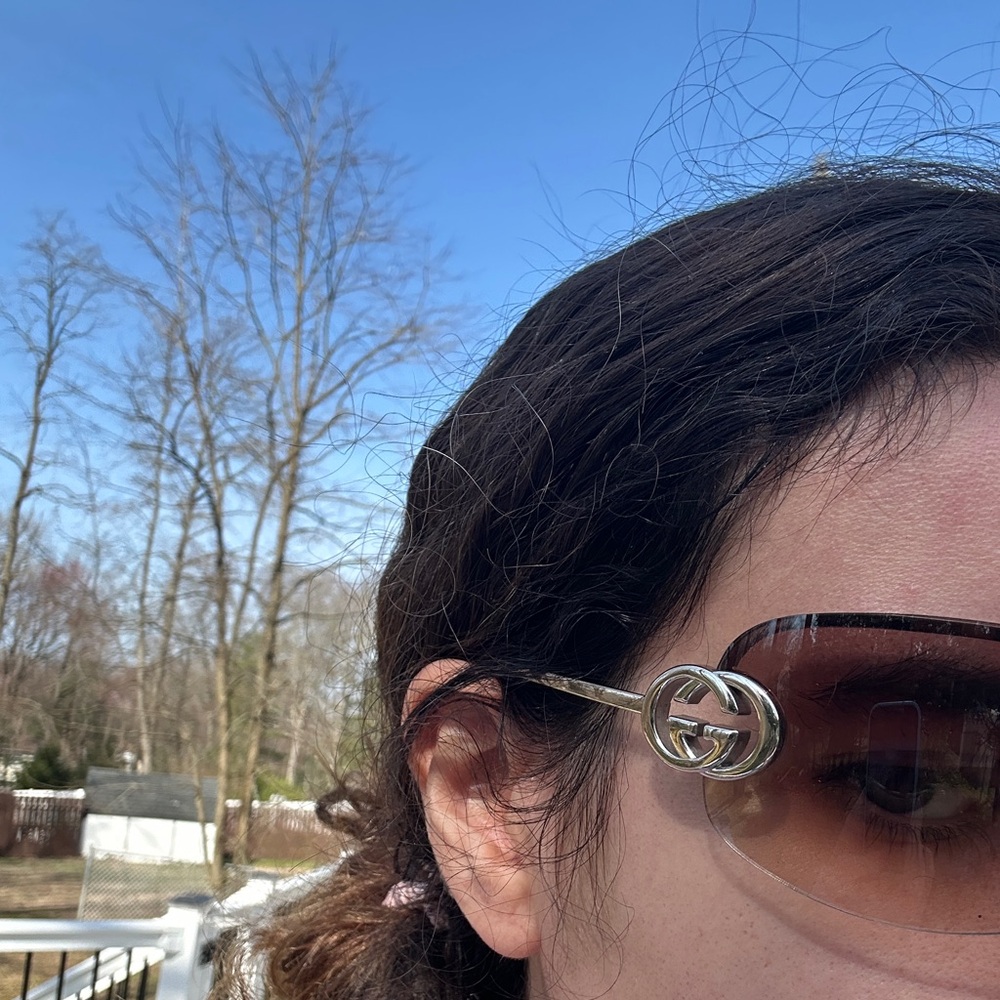 Gucci GG2782/S Rimless Shield Sunglasses - Picture 7 of 16